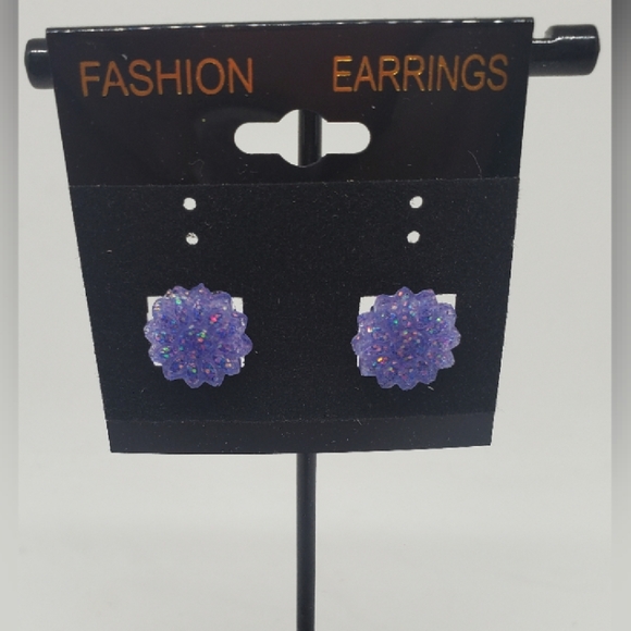 2 Pairs of Sunflower Homemade Resin Earrings - Picture 2 of 2